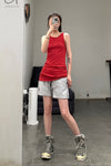 BORIS BIDJAN SABERI 交叉设计纯棉背心 WTANK1 F0401T
